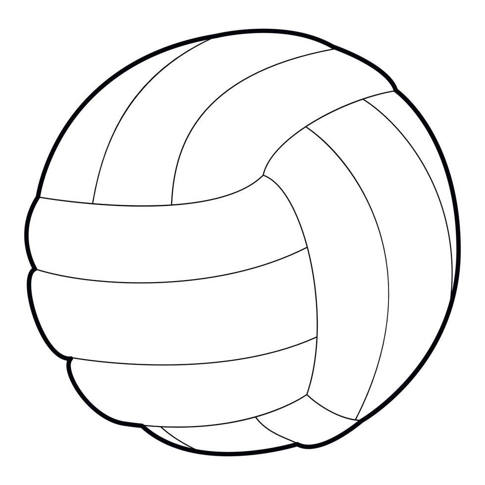 icono de balón de fútbol, estilo de esquema vector
