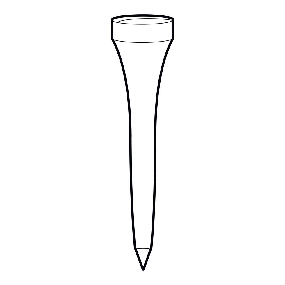 Stand golf ball icon, outline style vector