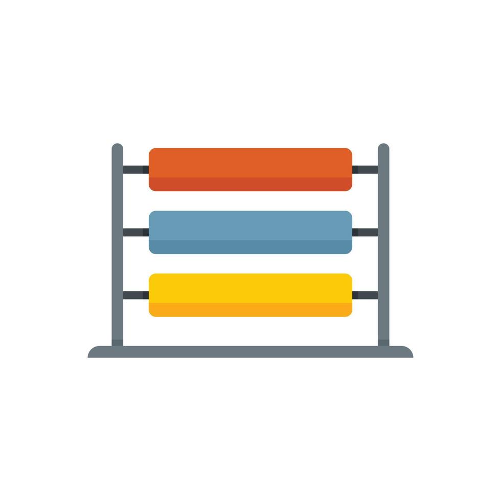 Wool thread production icon flat isolated vector