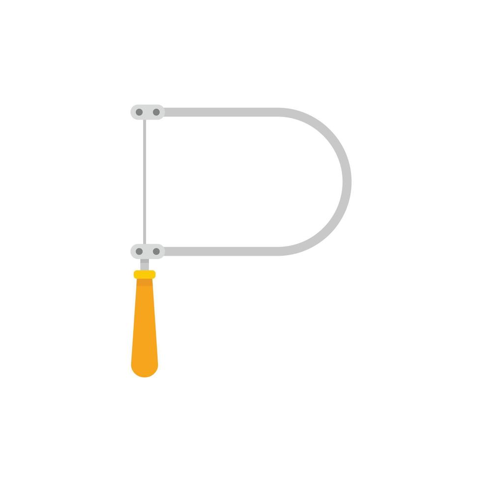 Coping saw icon flat isolated vector