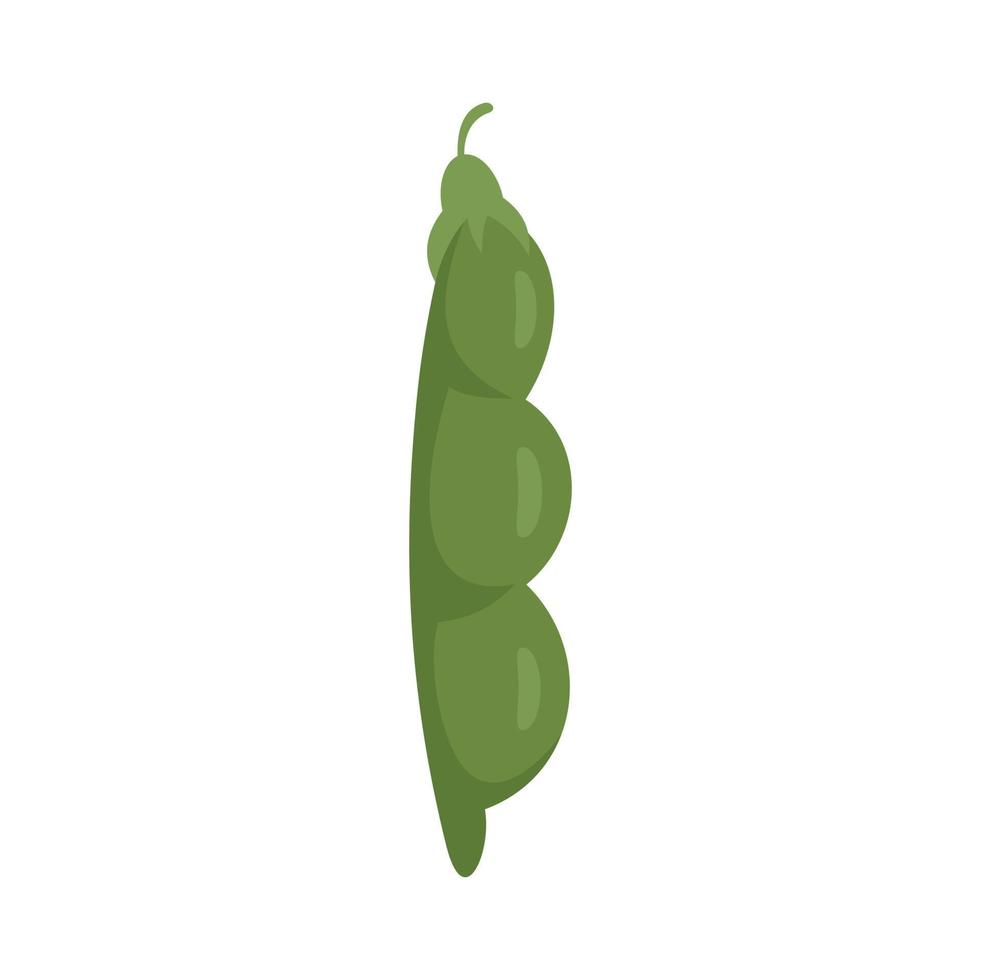 Green peas icon flat isolated vector