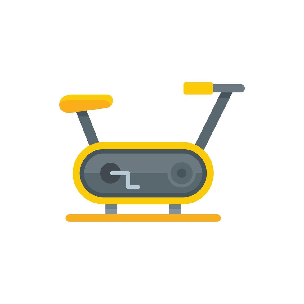 Race exercise bike icon flat isolated vector