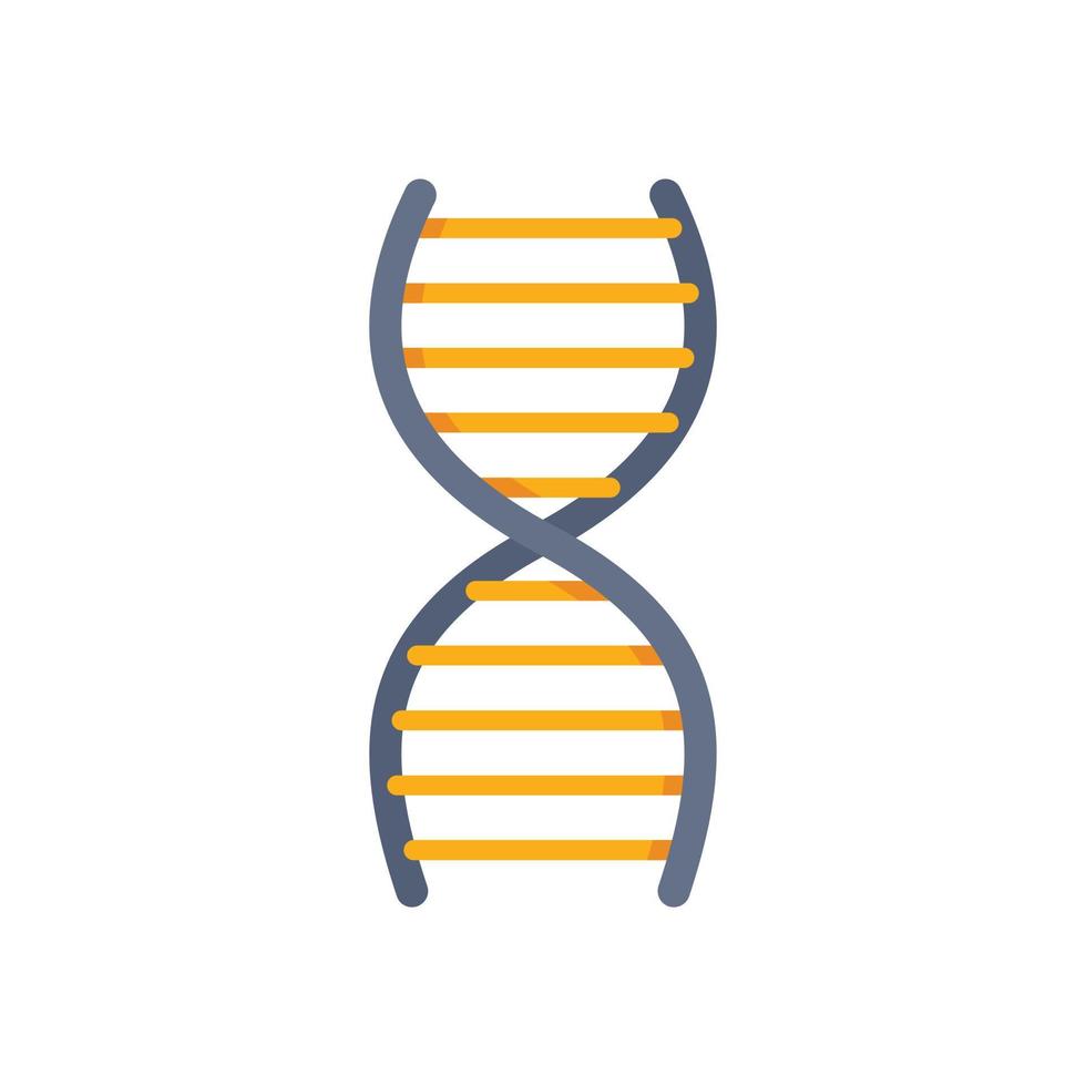 Nanotechnology dna icon flat isolated vector