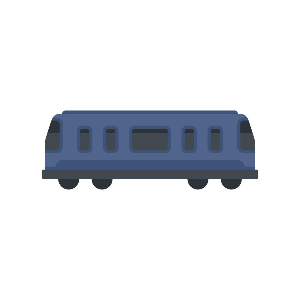 Train passenger wagon icon flat isolated vector