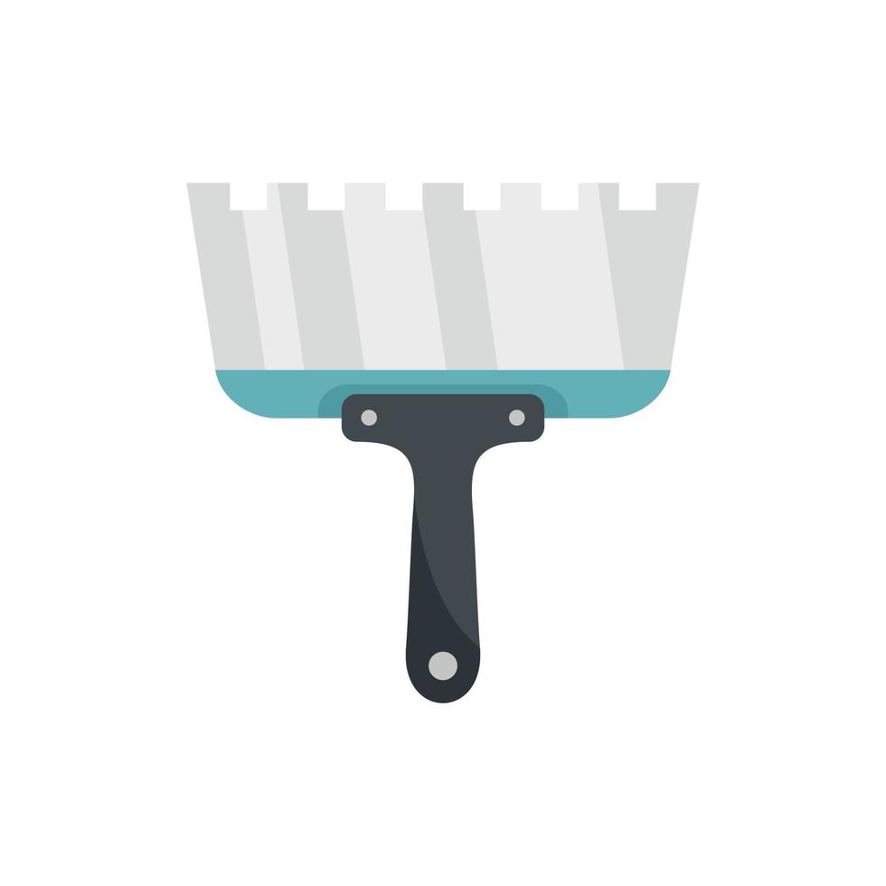 Putty knife icon flat isolated vector