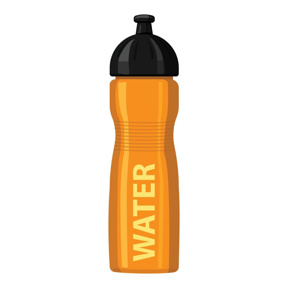 vector de dibujos animados de icono de botella de agua de ciclismo. equipo de carrera