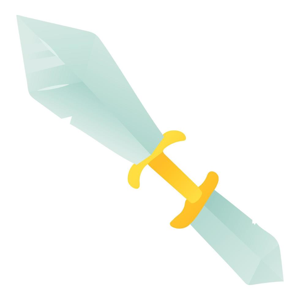 icono de cuchillo doble, estilo de dibujos animados vector