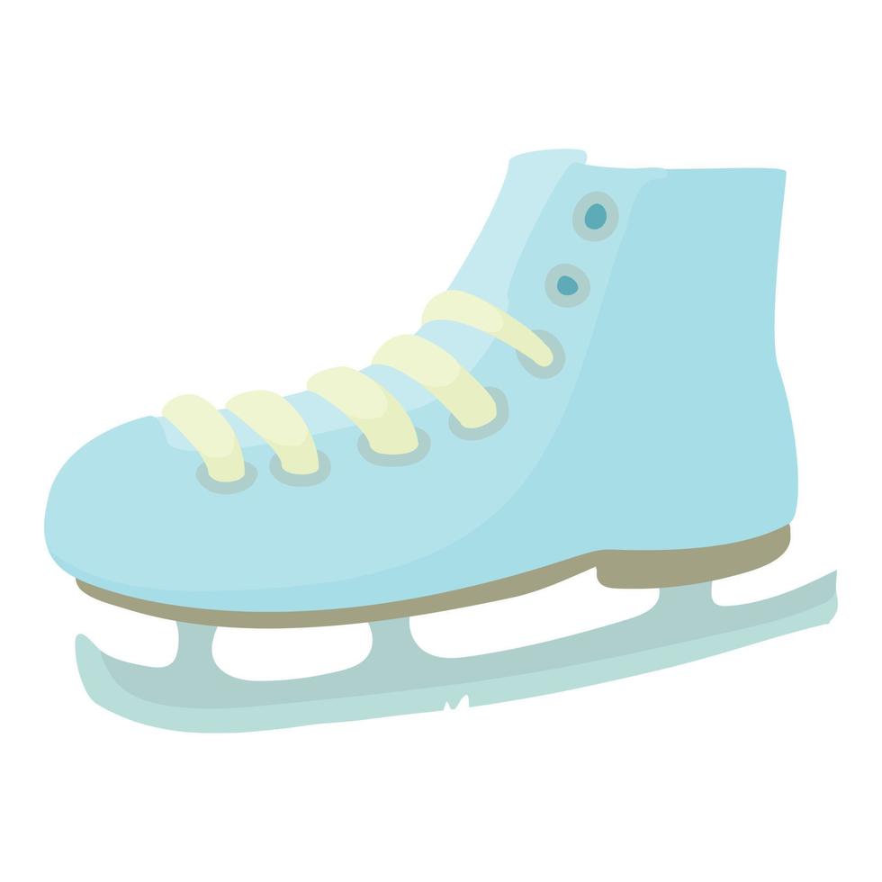 Ice skate icon, cartoon style vector