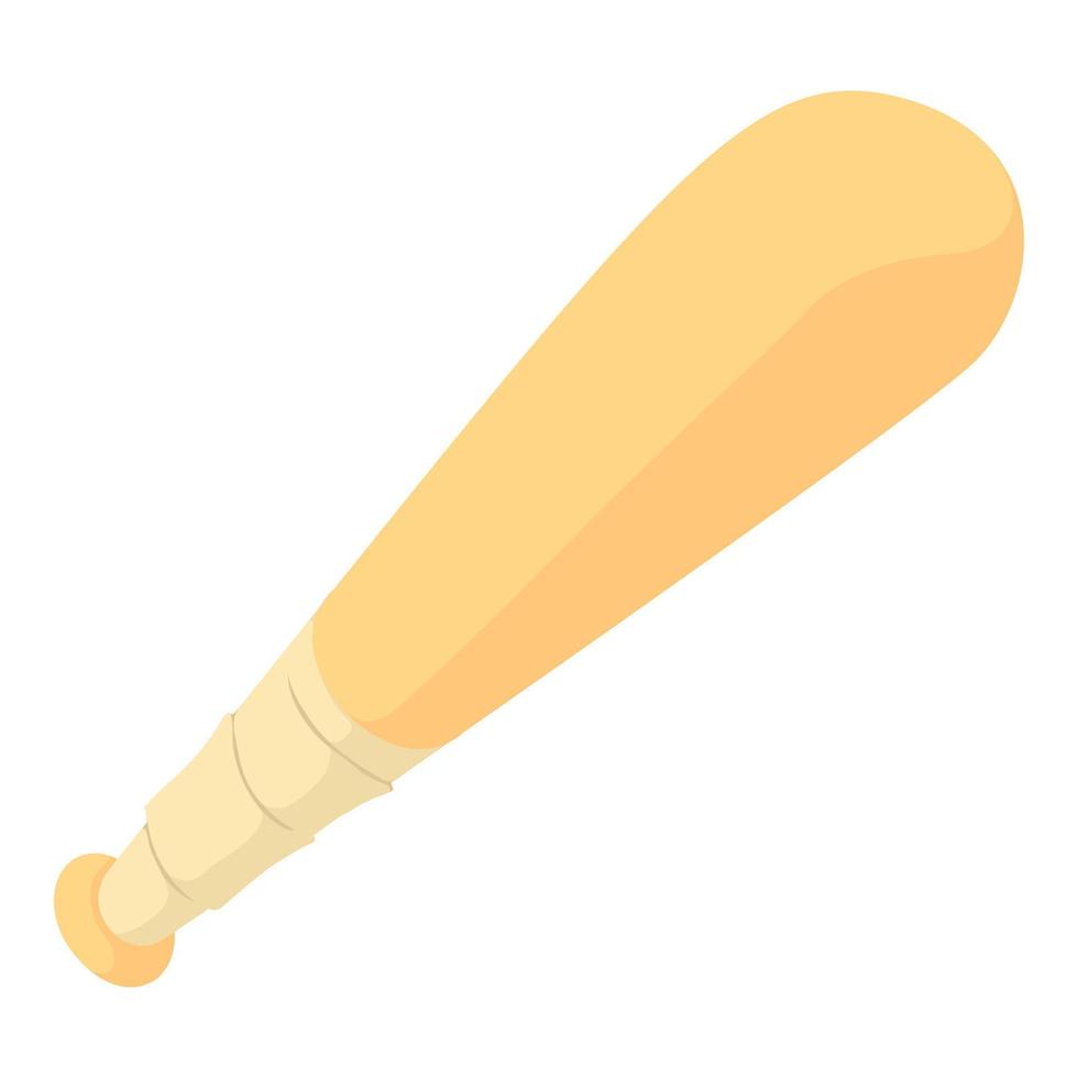 Baseball bat icon, cartoon style vector