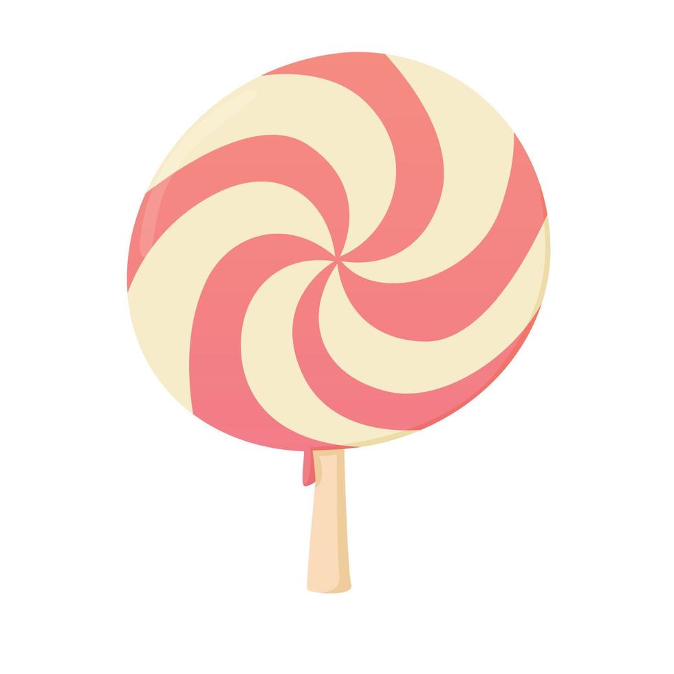 icono de caramelo redondo, estilo de dibujos animados vector