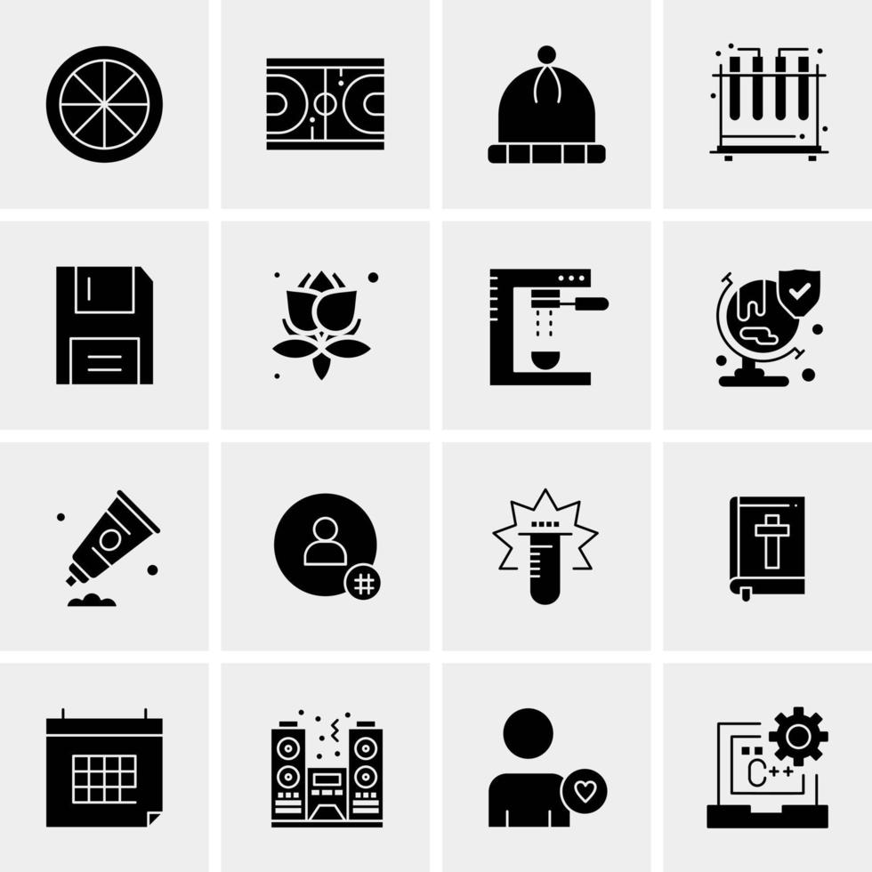 16 Universal Business Icons Vector Creative Icon Illustration to use in web and Mobile Related project