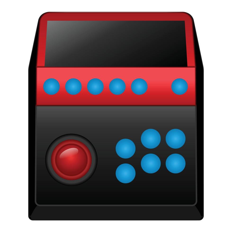 vector de dibujos animados de icono de joystick antiguo. controlador de gamepad