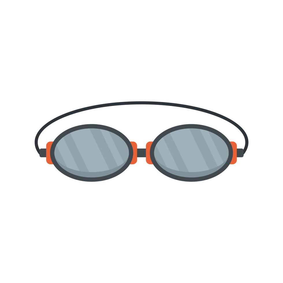 Laser hair removal glasses icon flat isolated vector