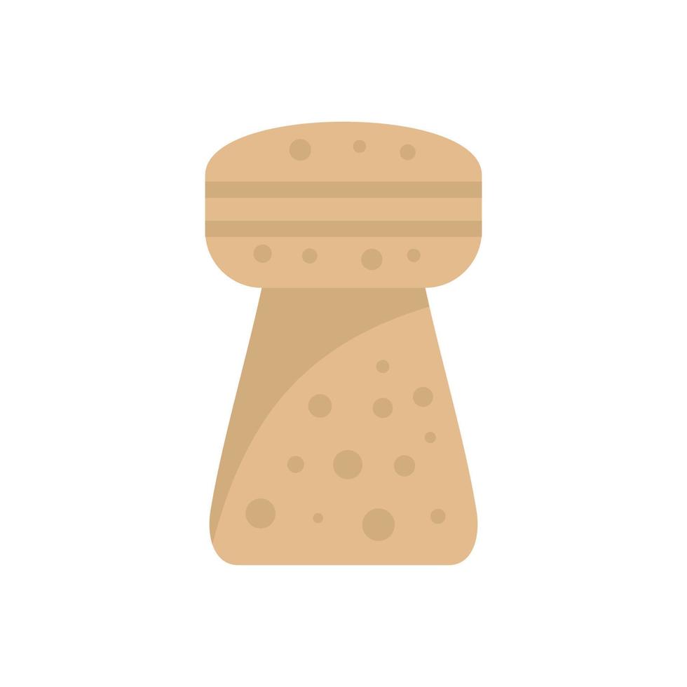 Cork icon flat isolated vector