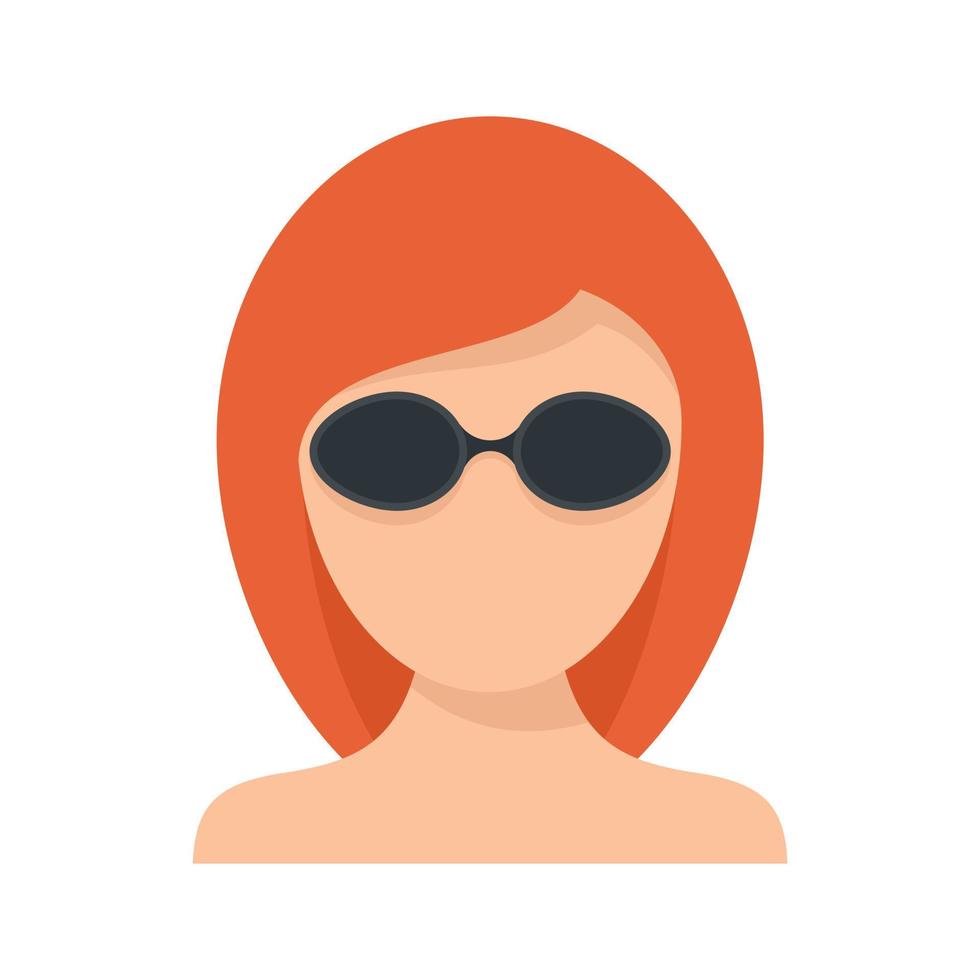 Girl laser hair removal icon flat isolated vector 15120540 Vector Art