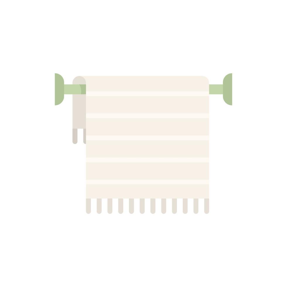 Bath towel icon flat isolated vector