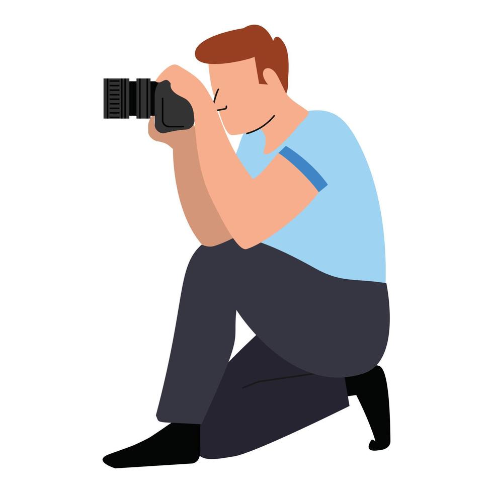 Photographer camera icon cartoon vector. Digital stage vector