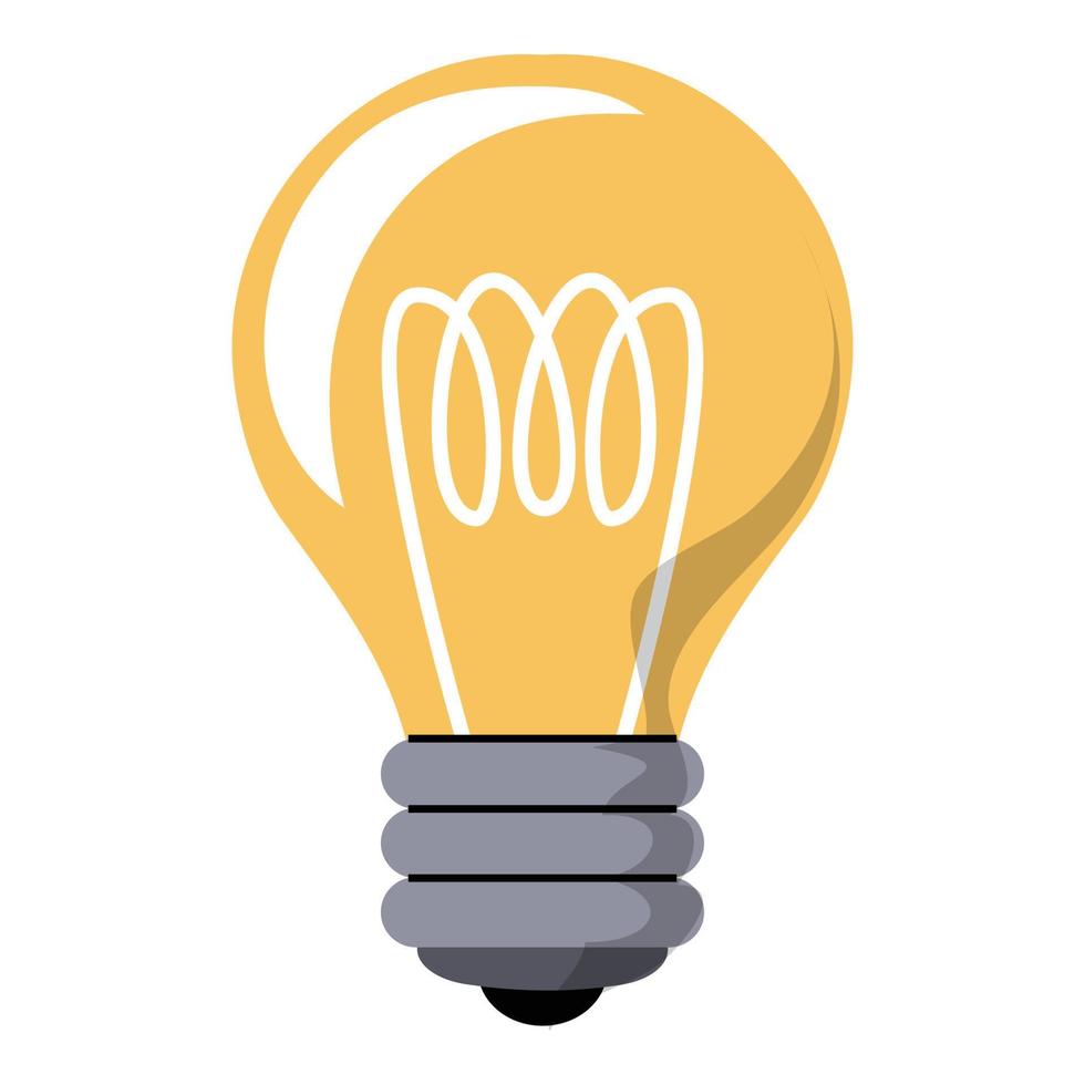 Light bulb icon cartoon vector. Innovation idea vector