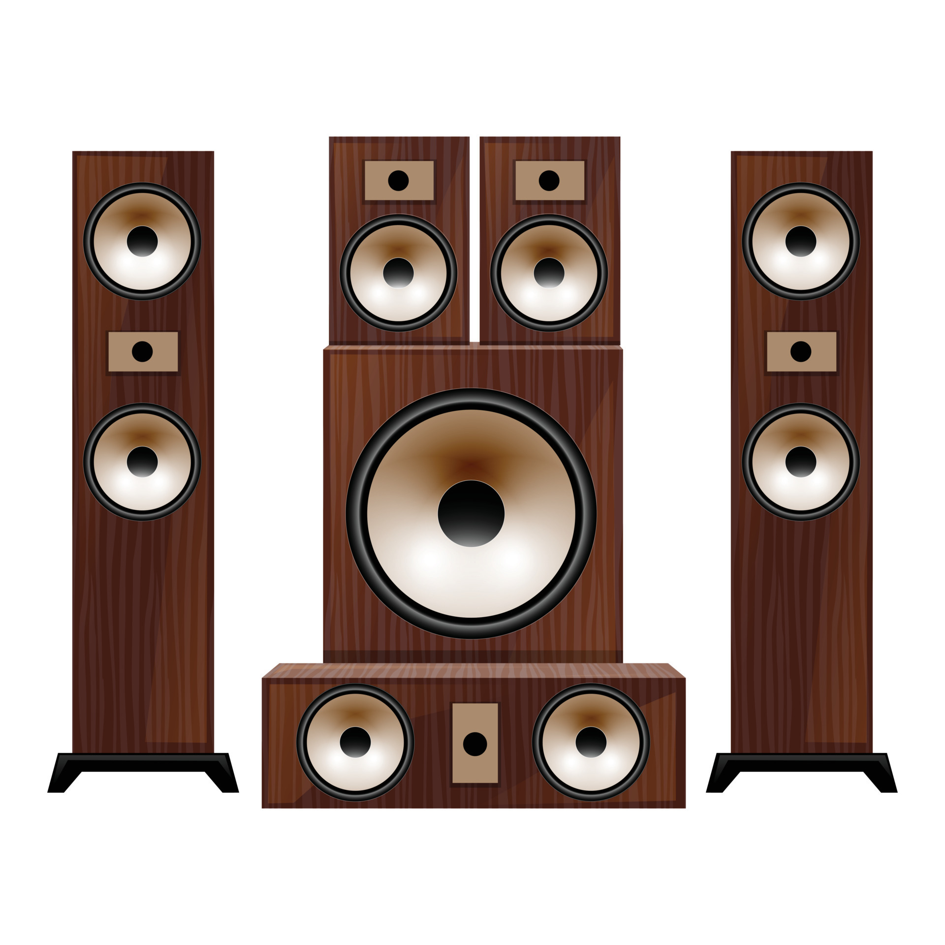 Sound stereo system icon cartoon vector. Audio speaker 15120665 Vector