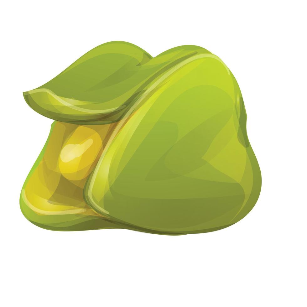 Green soursop icon cartoon vector. Graviola annona vector