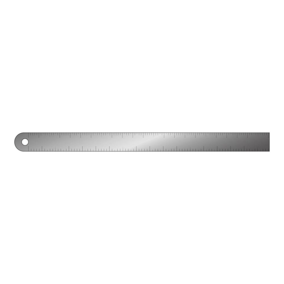 Architect steel ruler icon cartoon vector. Civil desk vector