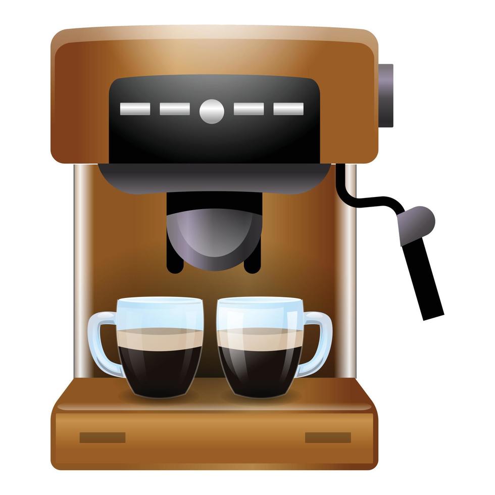 vector de dibujos animados de icono de cafetera casera. máquina turca