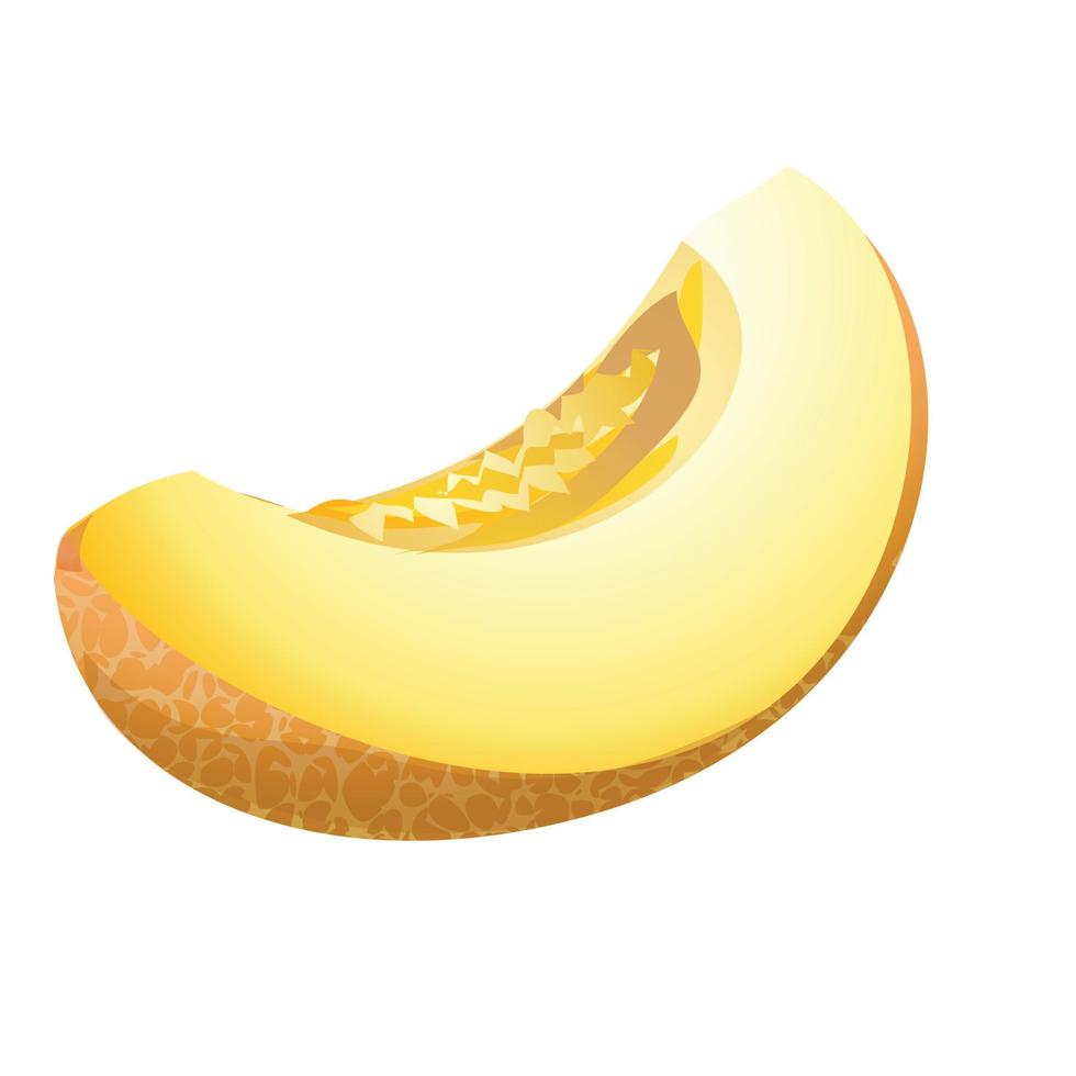 Summer melon slice icon cartoon vector. Sweet fruit vector