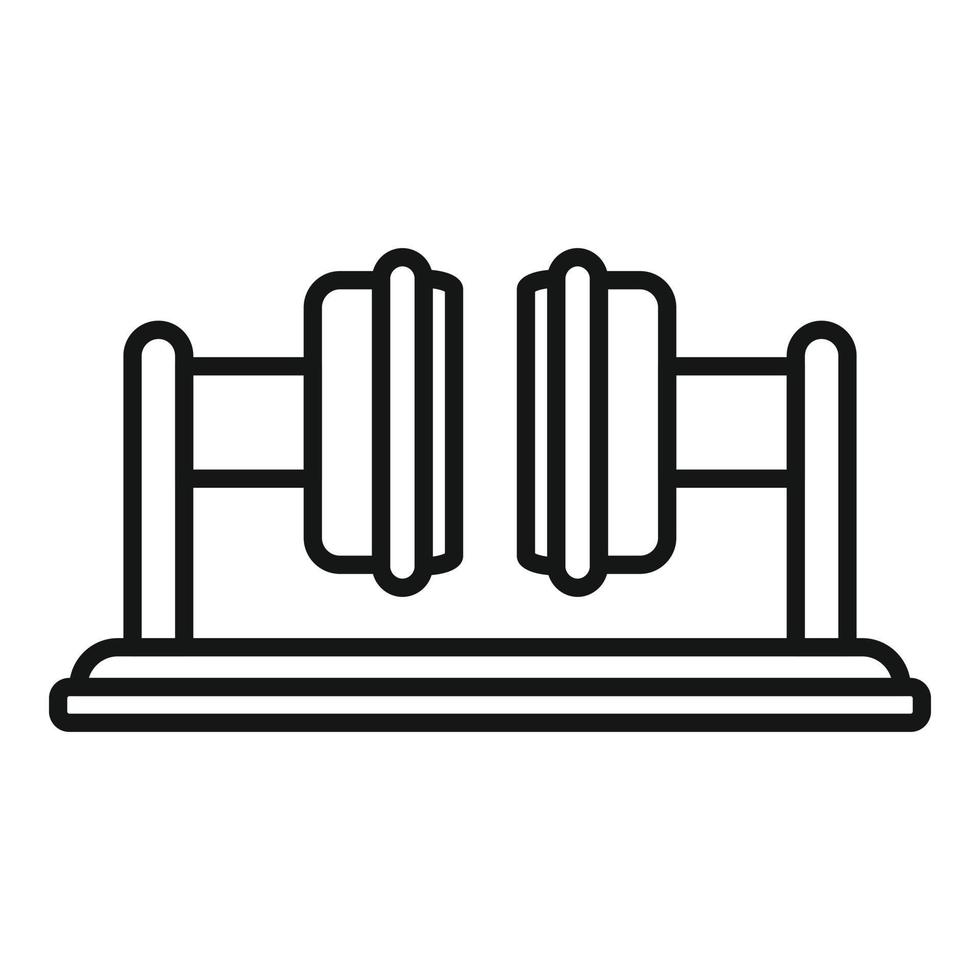Machine icon outline vector. Press machine vector