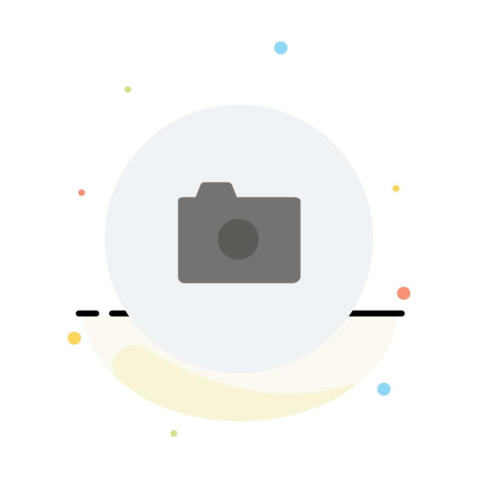 plantilla de icono de color plano abstracto de interfaz de usuario básica de imagen de cámara vector