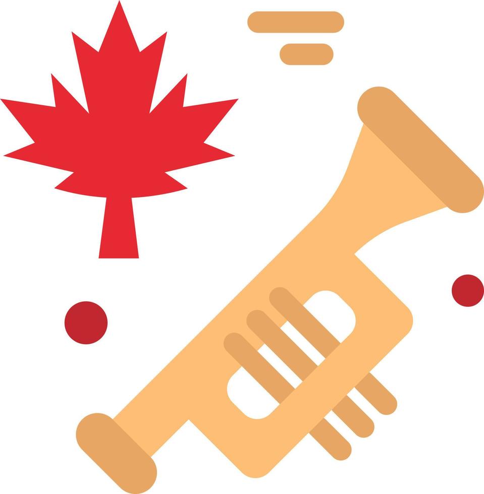 Canada Speaker Laud  Flat Color Icon Vector icon banner Template