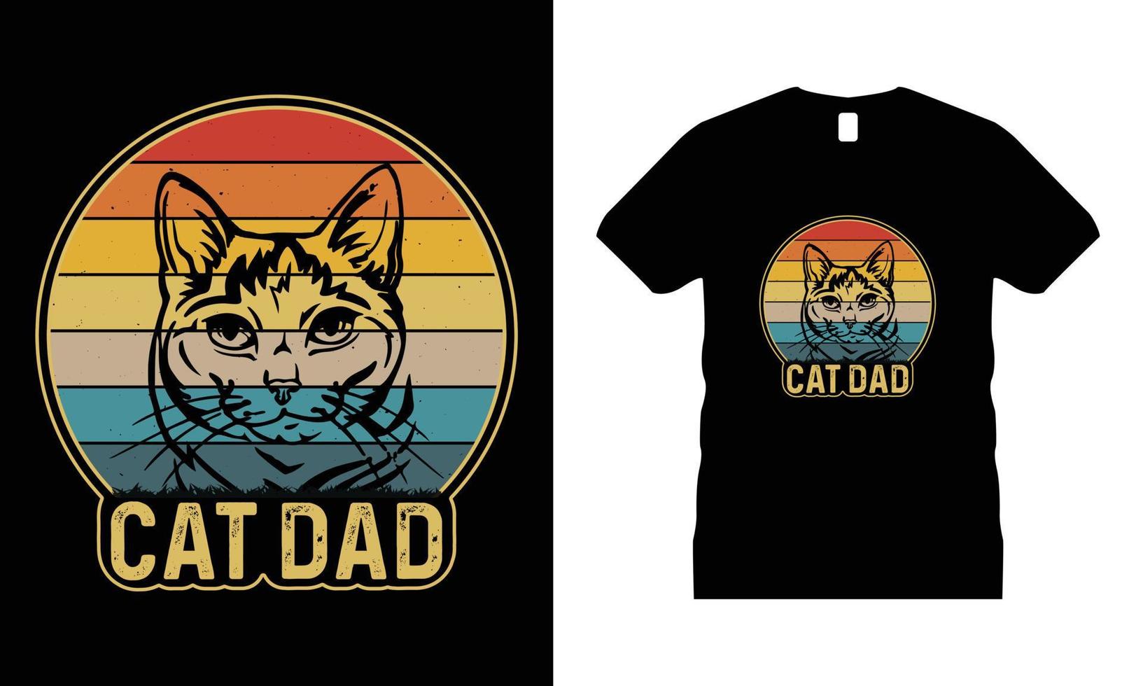 Cat Animal Pets Motivational T-shirt Design vector. Use for T-Shirt, mugs, stickers, etc. vector