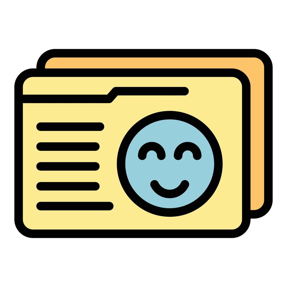 Internet pages icon color outline vector