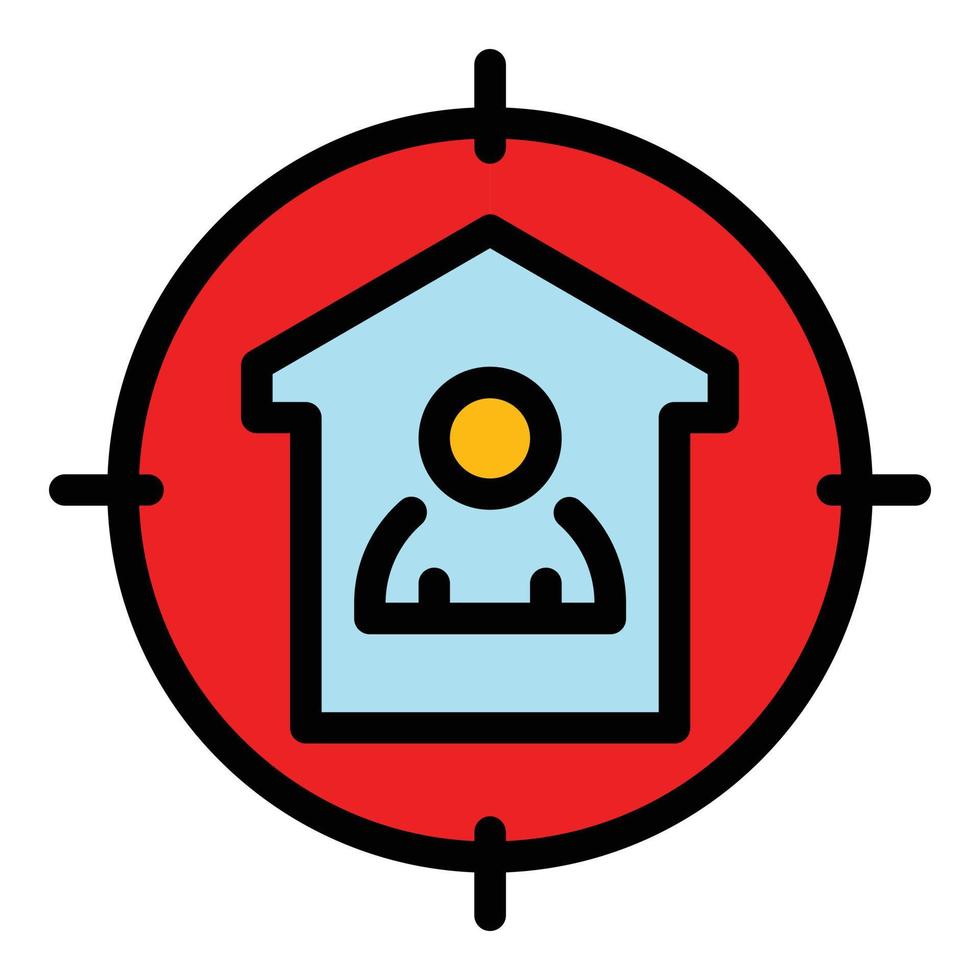 Head hunting icon color outline vector