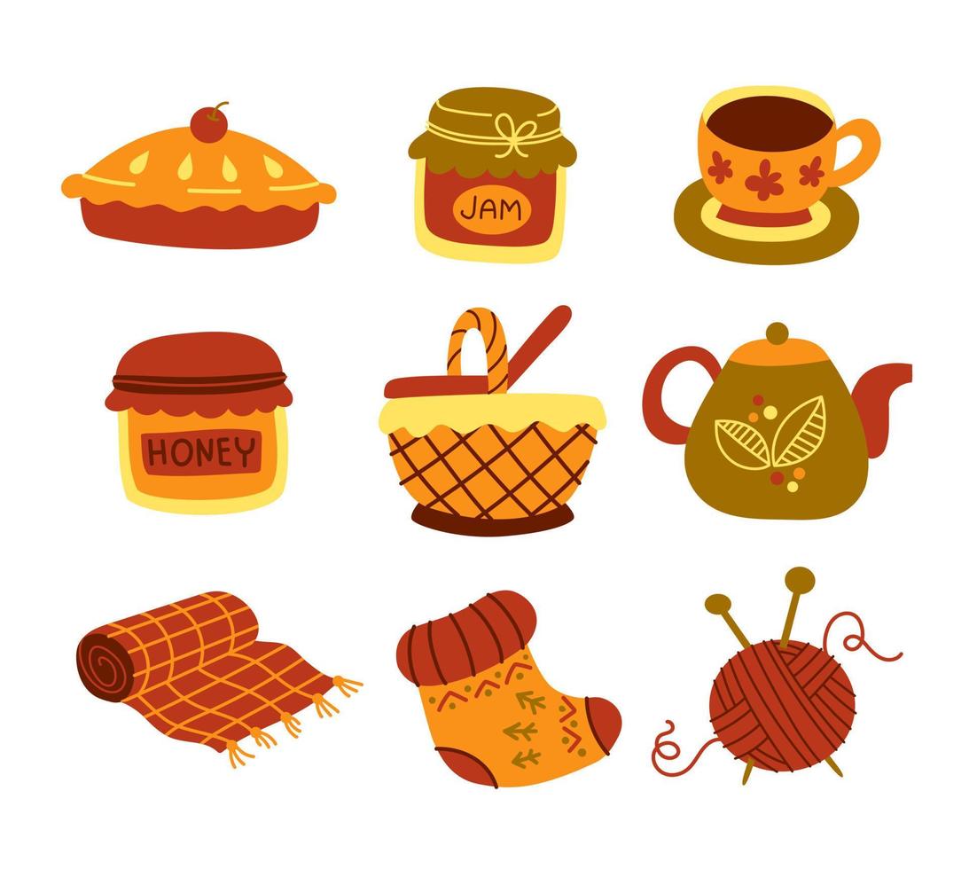 Nice cozy set. vector