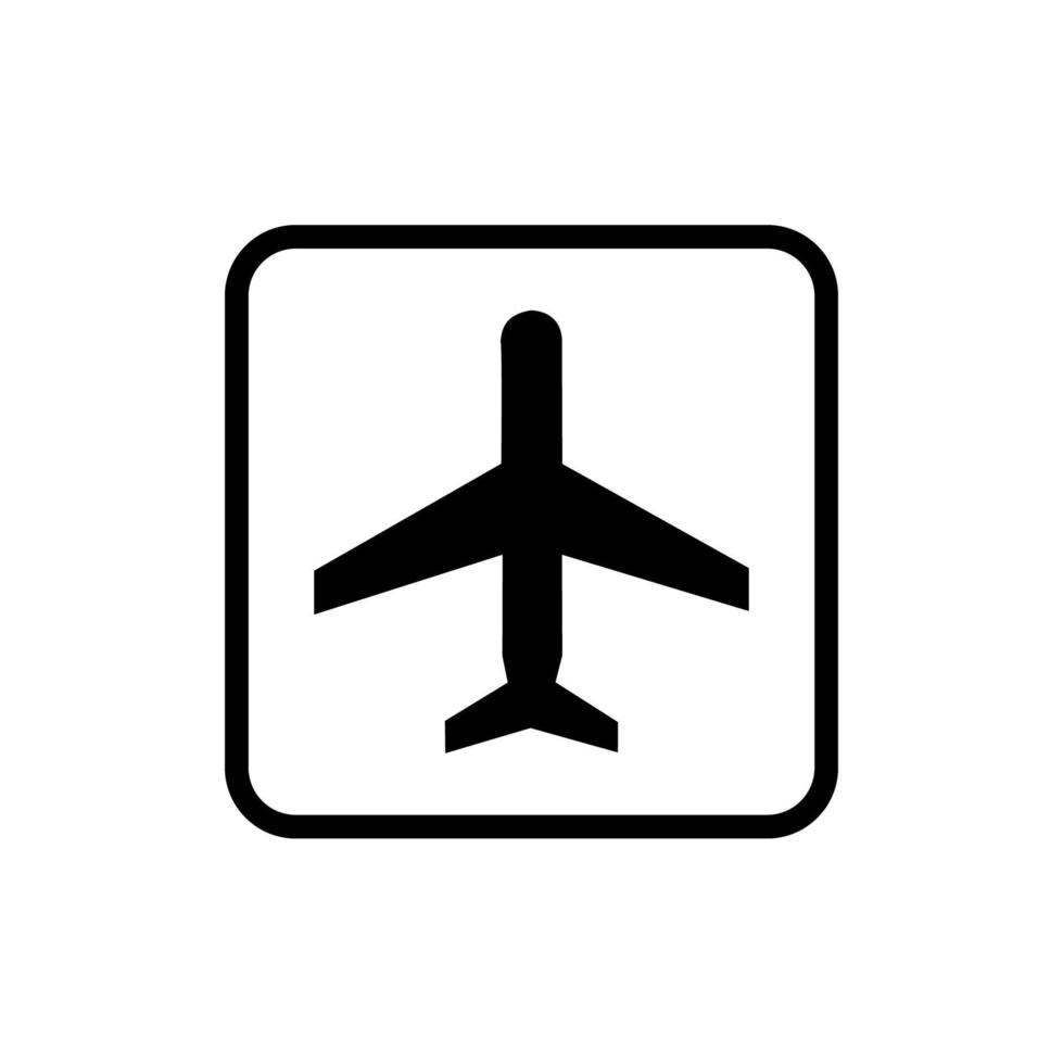 diseño de vector de icono de avión