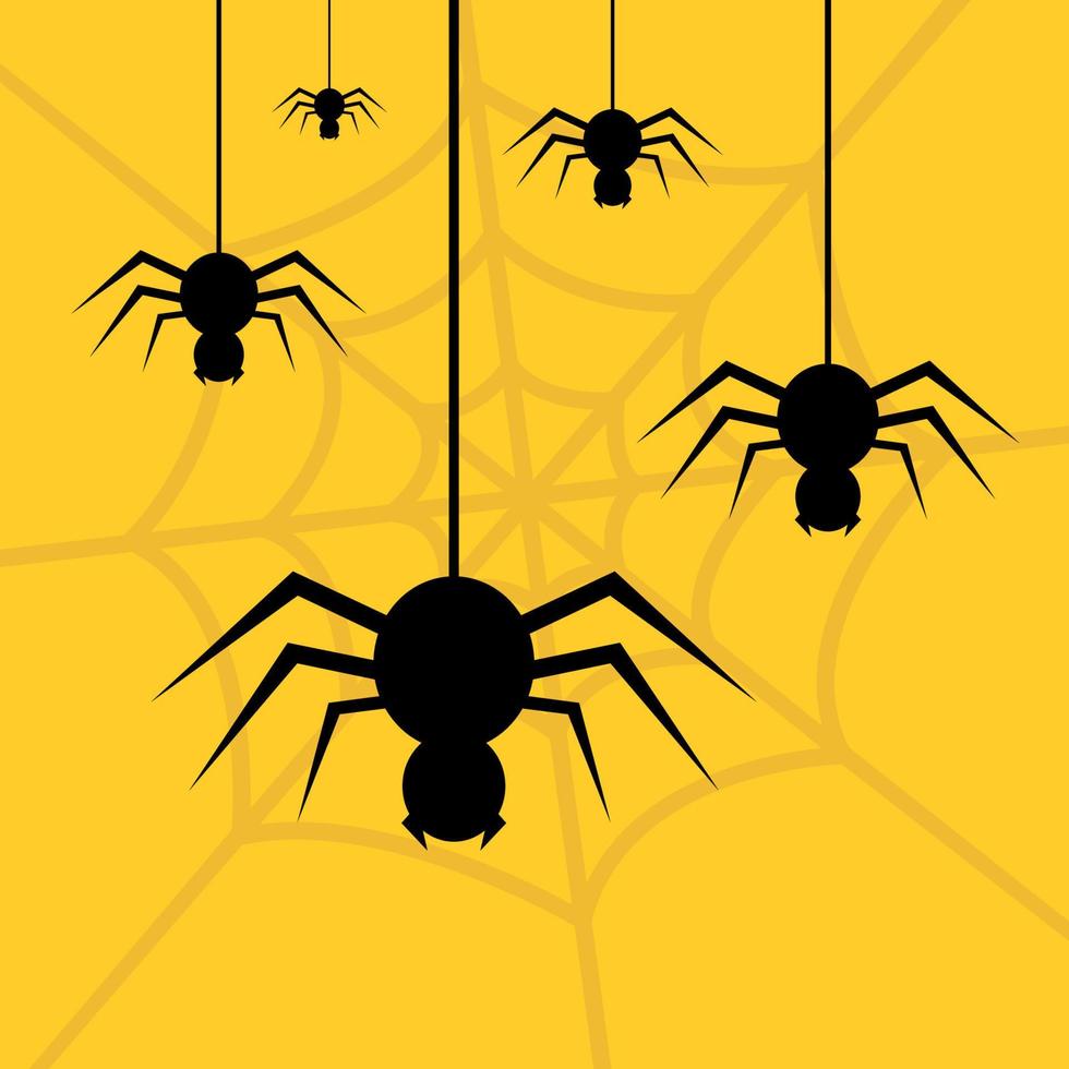 Hanging spider vector design