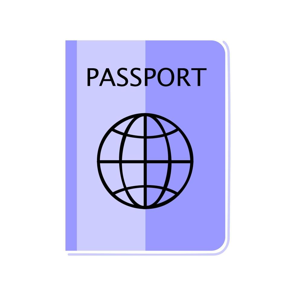 diseño de vector de logotipo de pasaporte