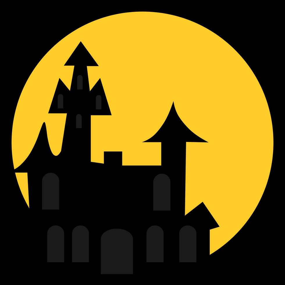 Castle silhouette vector design