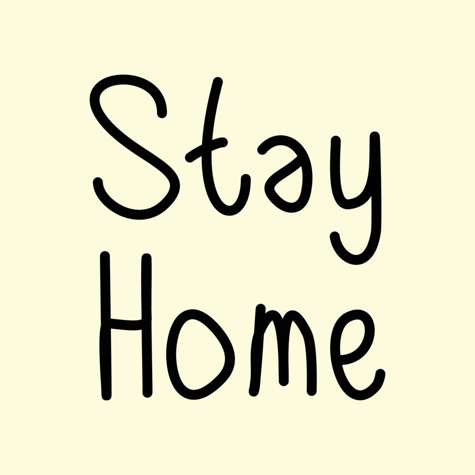 Vector background for stay at home campaign
