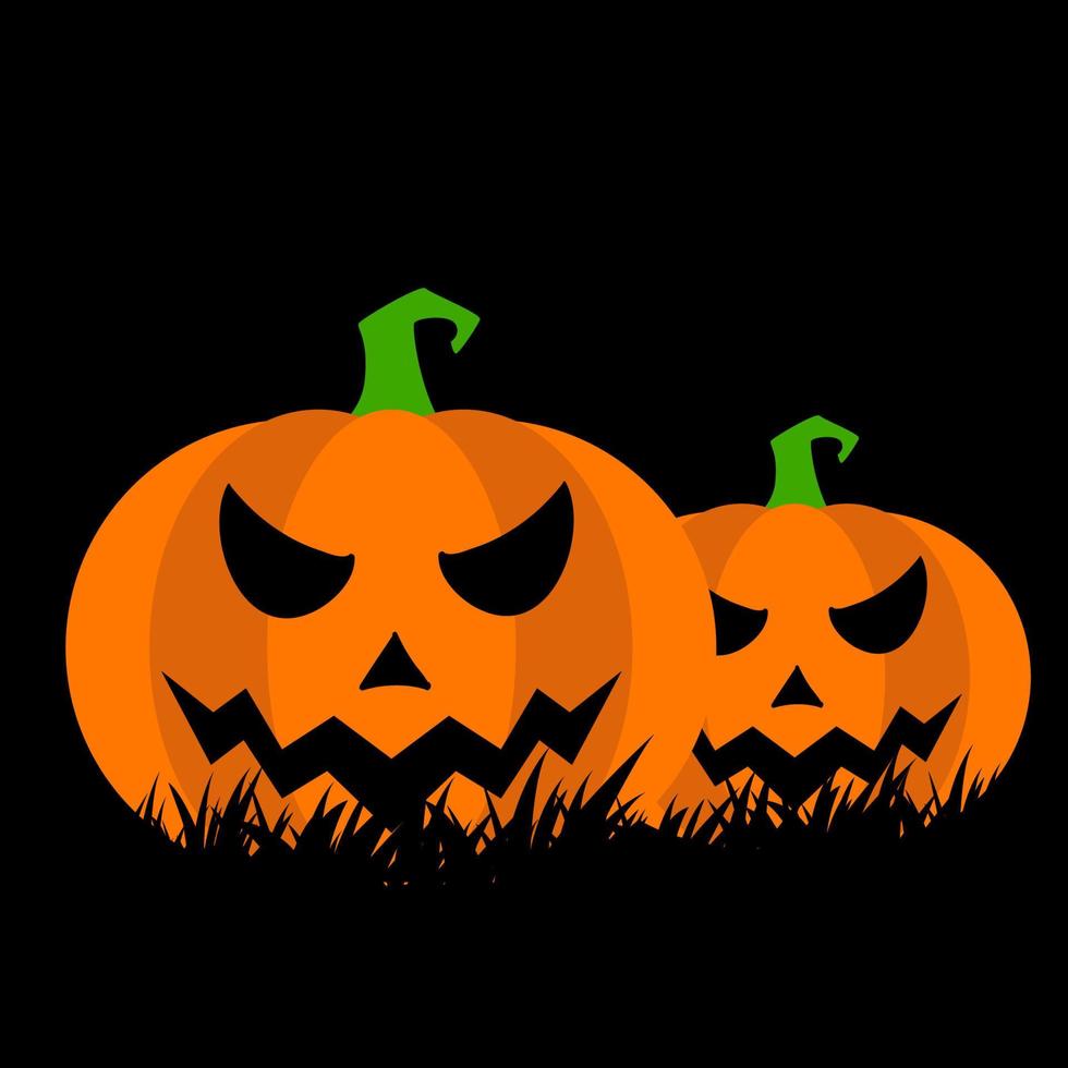 Pumpkin ghost vector design for halloween