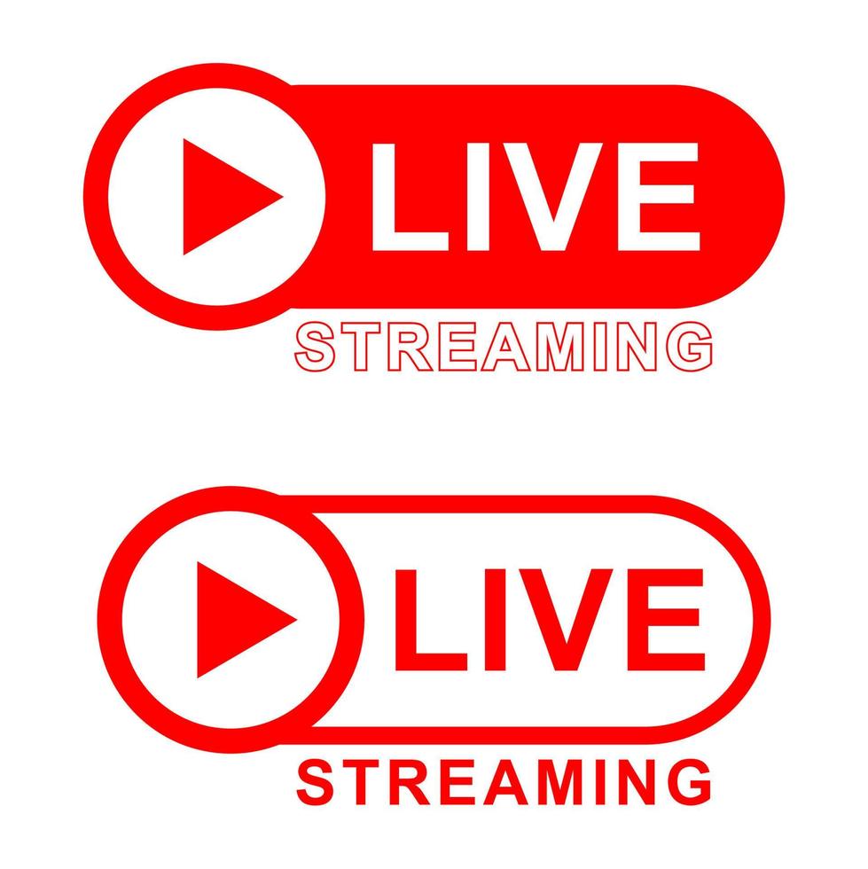 Live streaming logo vector design