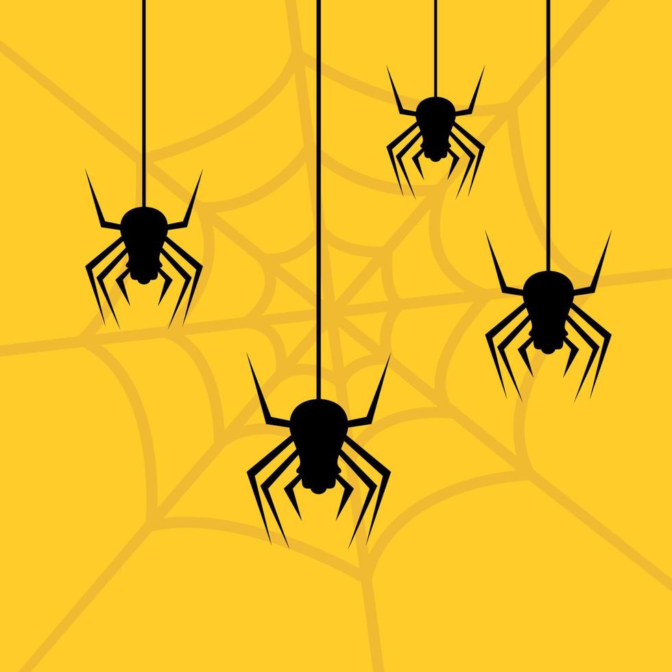 Hanging spider vector design