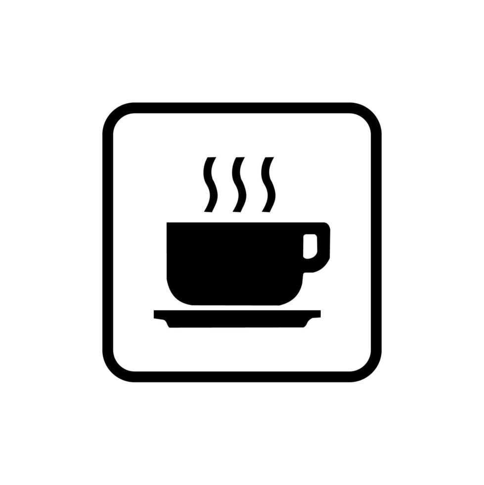 Vector design of cup with hot drink