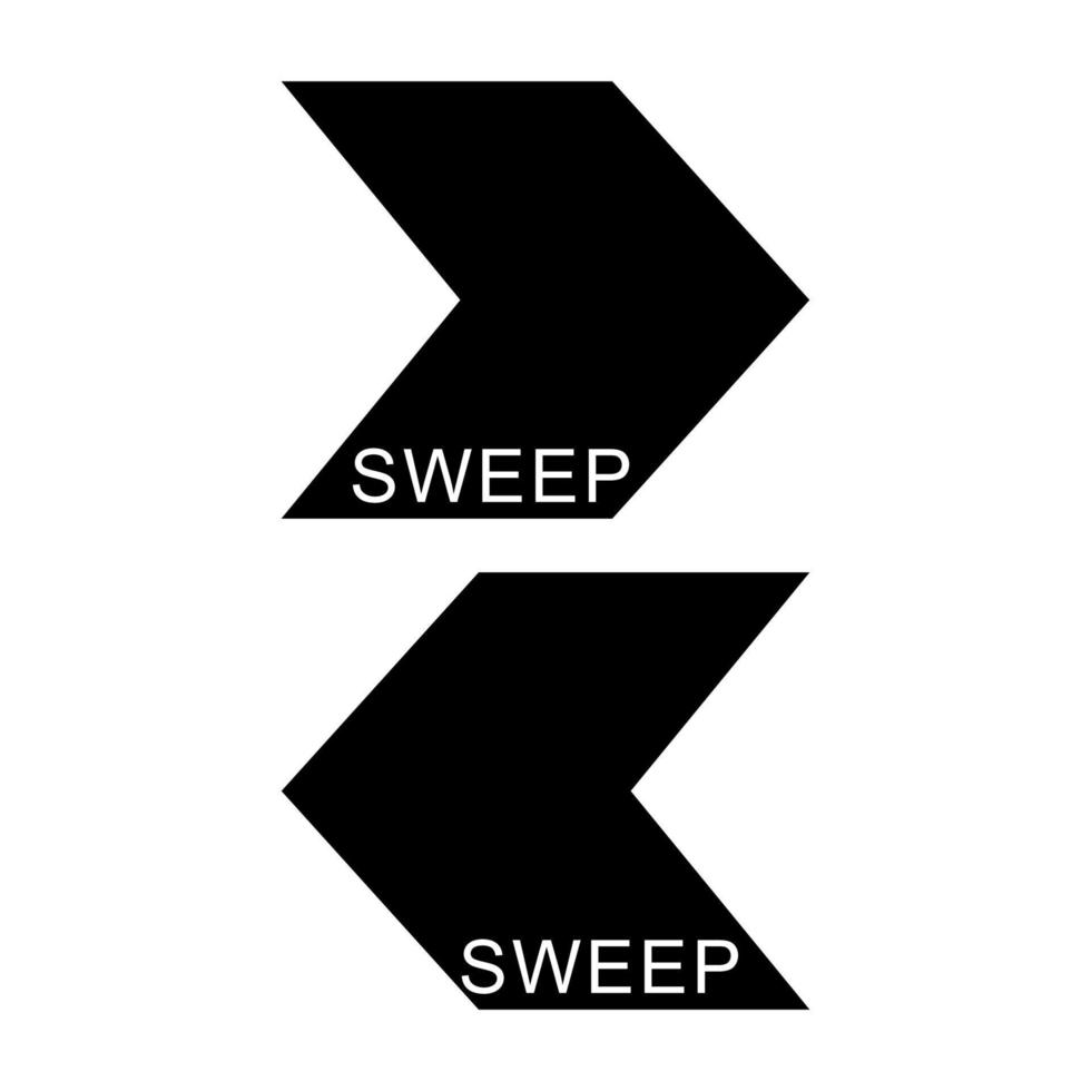 Swept right and left vector design