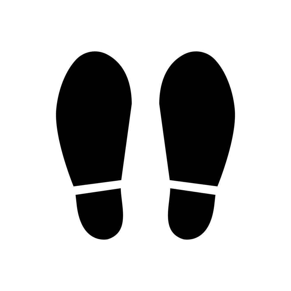 Shoe print vector design