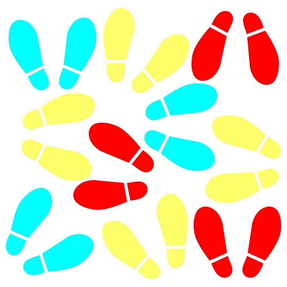 Shoe print vector design