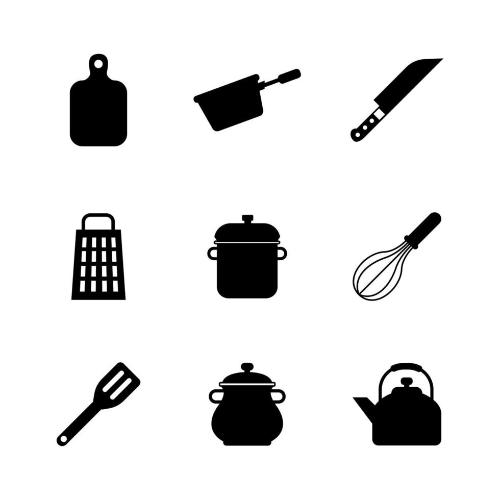 diseño de vector de icono de equipo de cocina