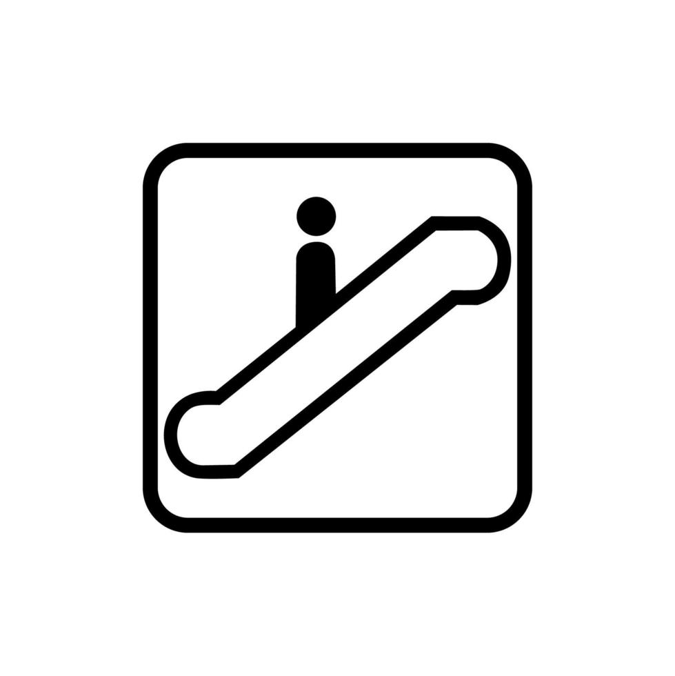 diseño vectorial de iconos de escaleras mecánicas vector
