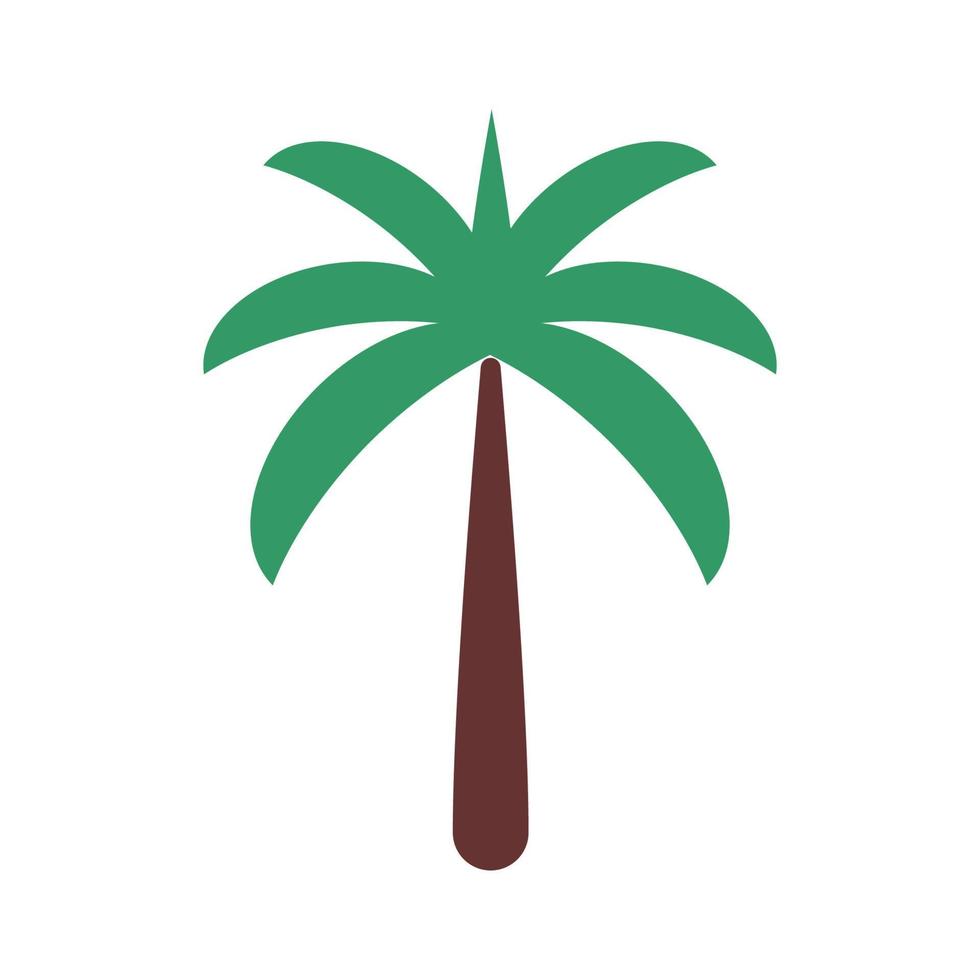 Coconut tree logo vector design