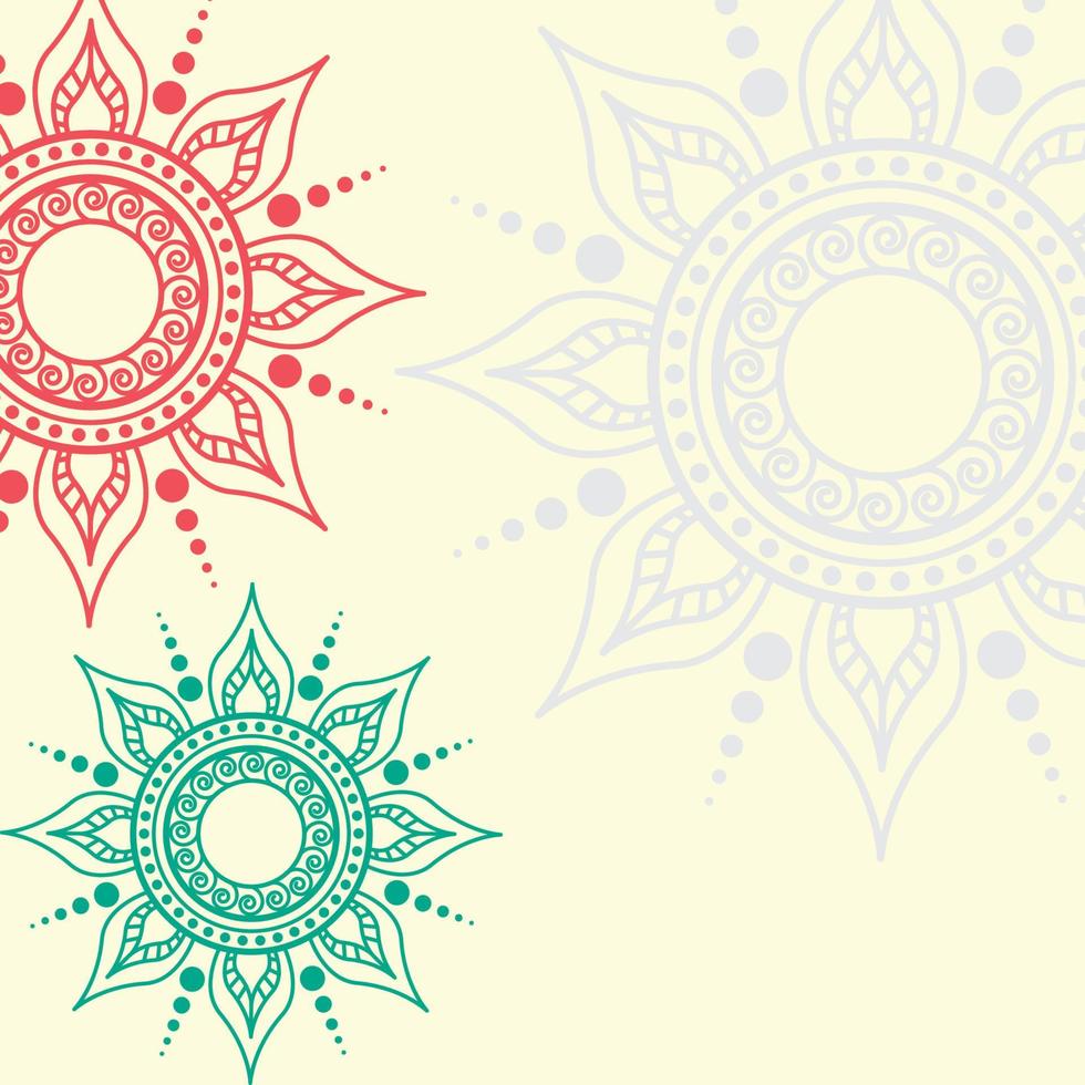 Vector background with mandala ornament